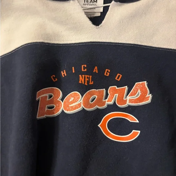 Vintage Women’s Chicago Bears NFL Blue/White XL Sweater Comfy - Picture 8 of 10